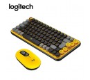 TECLADO LOGITECH + MOUSE POP BLACK/YELLOW (910-006543/920-010713)*